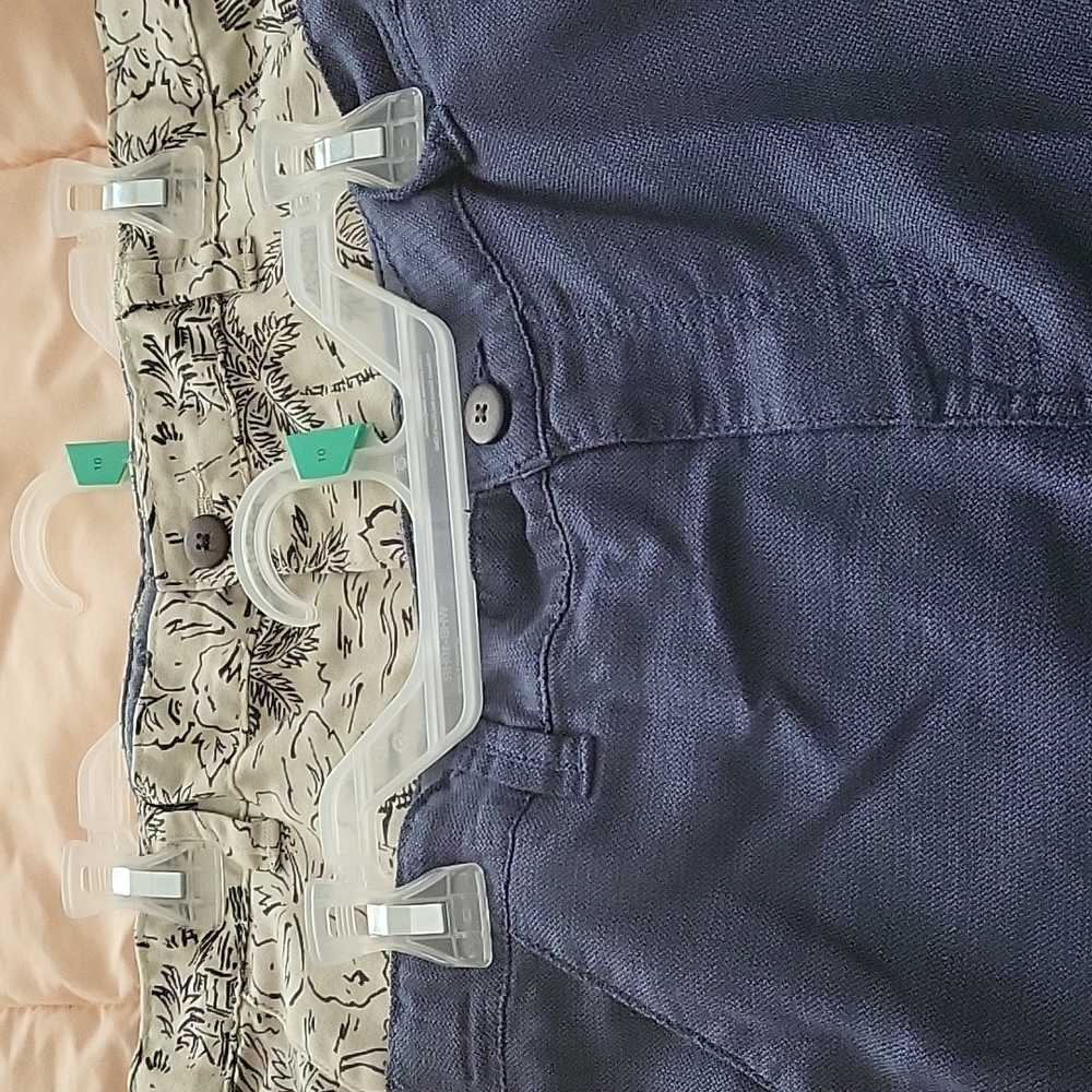 Wonder Nation 2 pair 10 husky boy shorts blue & island print